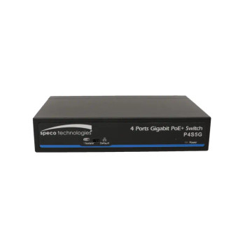 Speco P4S5G 5 Port Gigabit Network Switch, 4 ports PoE, 1 port Uplink