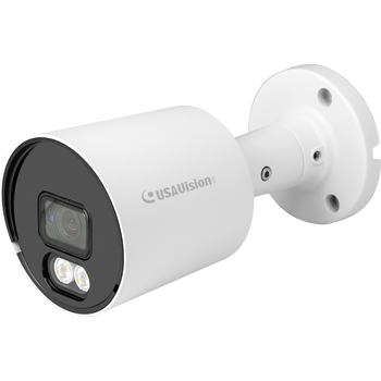 Geovision UA-B580F3 5MP Full Color Outdoor Bullet AI IP Security Camera with Warm LEDs and Built-in Microphone, 3.6mm Fixed Lens