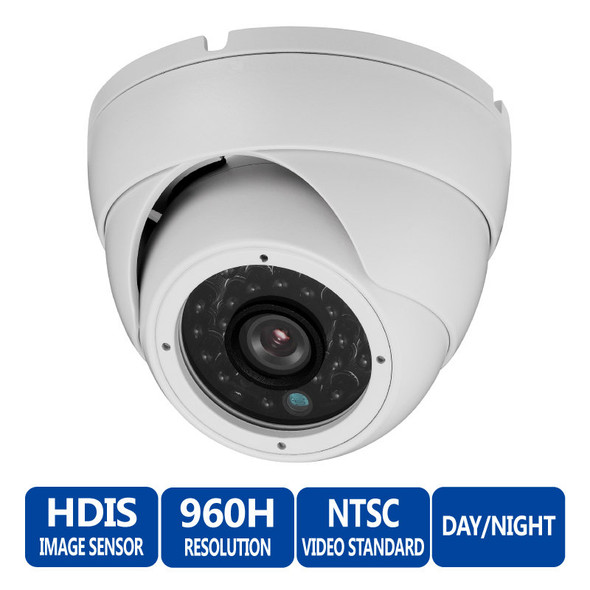 DH Vision DH-DF-438W 800TVL IR Dome CCTV Security Camera – 3.6mm Fixed Lens, WDR, 12VDC
