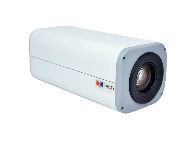 ACTi I24 1MP Indoor Box IP Security Camera - 30x Optical Zoom, Extreme WDR, SD Card Slot