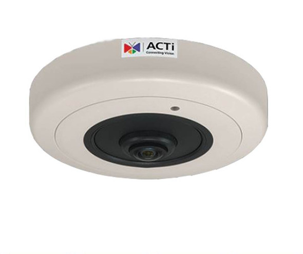 ACTi B59A 8MP Indoor Hemispheric Fisheye Dome IP Security Camera - 1.65mm Fixed Lens, Extreme WDR (130 dB)