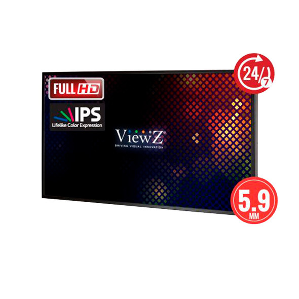 ViewZ VZ-49NB 49" 1080p CCTV LED Monitor - 1.07B color IPS Panel - 1