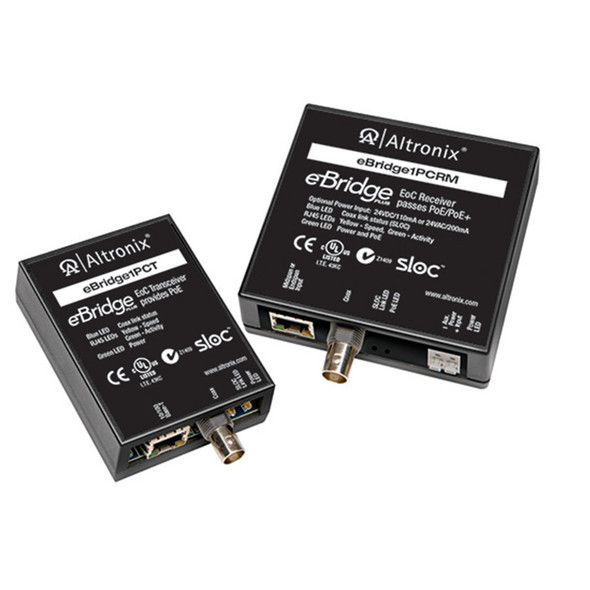 Altronix EBRIDGE1PCRMT IP and PoE+ over Coax Solution - 1