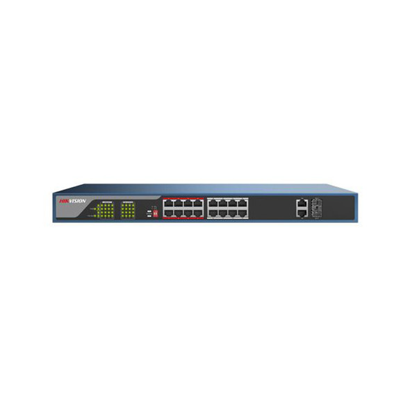 DS-3E0318P-E/M, Rs. 9750/-, HIKVISION 16 Port PoE Switch (DS-3E0318P-E/M)