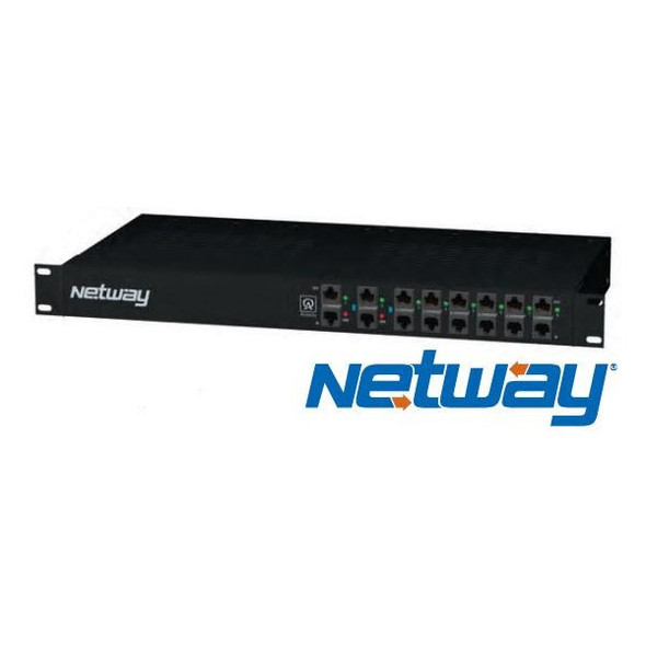 Altronix NETWAY8M 8 Port Midspan PoE Injector - 10/100, PoE/PoE+, 150W, 115VAC - 1