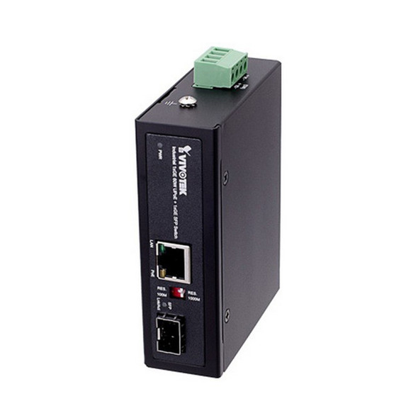 Vivotek AW-IHU-0200 Industrial 1xGE 60W UPoE + 1xGE SFP Unmanaged Switch - 1 Vivotek AW-IHU-0200 Industrial 1xGE 60W UPoE + 1xGE SFP Unmanaged Switch - 1