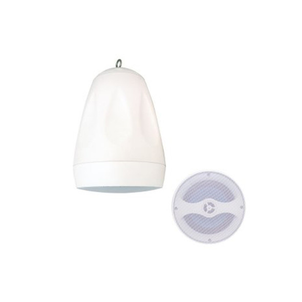 Speco SP6PTW Contractor Elite Weather-Resistant 6" 70/25V Combination Speaker, White with Transformer - 1