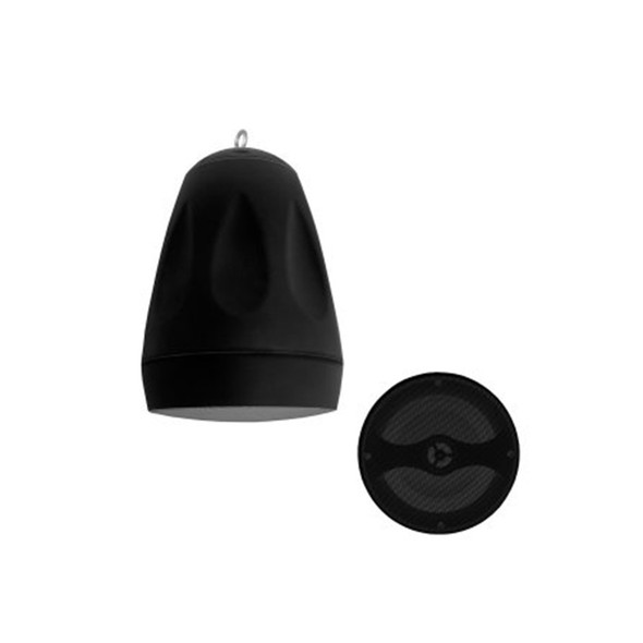 Speco SP6PTB Contractor Elite Weather-Resistant 6" 70/25V Combination Speaker, Black with Transformer - 1