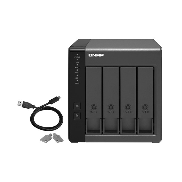 QNAP TR-004-US 4-bay USB 3.0 RAID Expansion Enclosure - 1