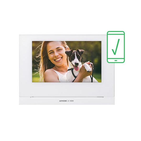 Aiphone JO-1MDW App Enabled 7" Touchscreen Monitor - 1