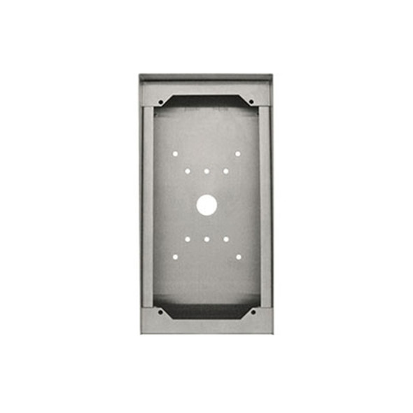 Aiphone SBX-DVF-P Stainless Steel Surface Mount Box for Card Reader Door Stations - 1