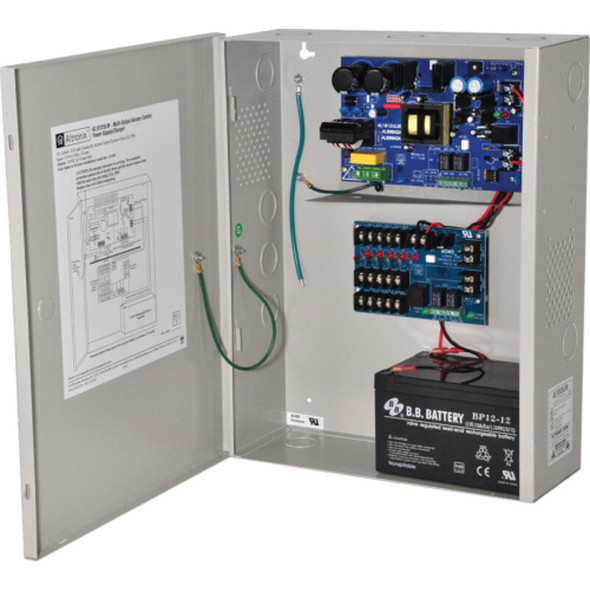 Altronix AL1012M220 Access Power Distribution Module with Power Supply/Charger, 5 PTC Class 2 Outputs - 1