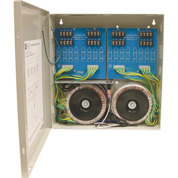 Altronix ALTV2416CBI220 CCTV Power Supply - 16 Isolated PTC Class 2 Outputs - 1