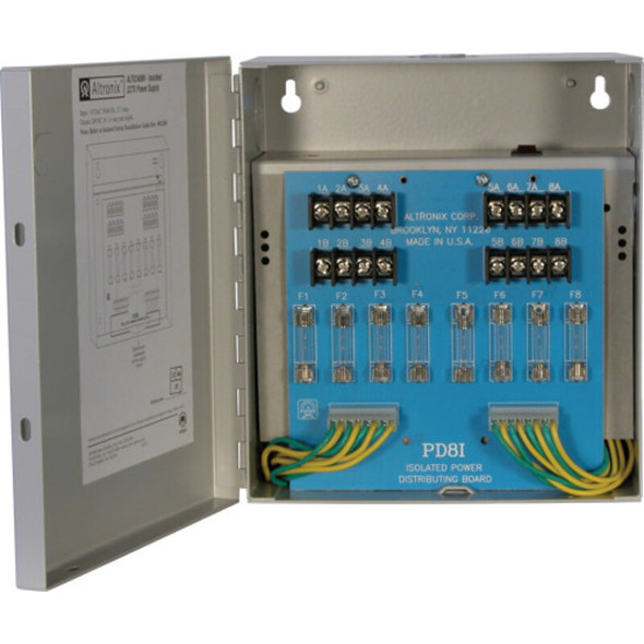 Altronix ALTV248MI220 CCTV Power Supply - 8 Fused Outputs - 1