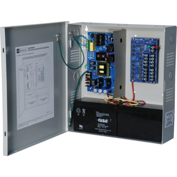 Altronix SMP10PM24P8 Power Supply Charger - 8 Fused Outputs - 1