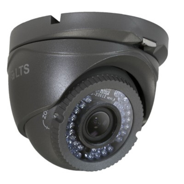 LTS 700TVL Turret CCTV Analog Security Camera - Black, Varifocal Lens