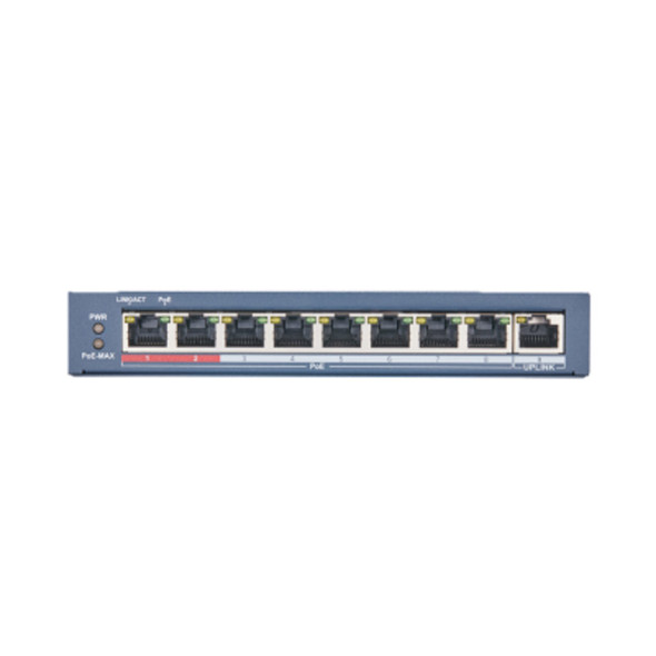 LTS 8 PoE Port Switch with 1 Port Uplink