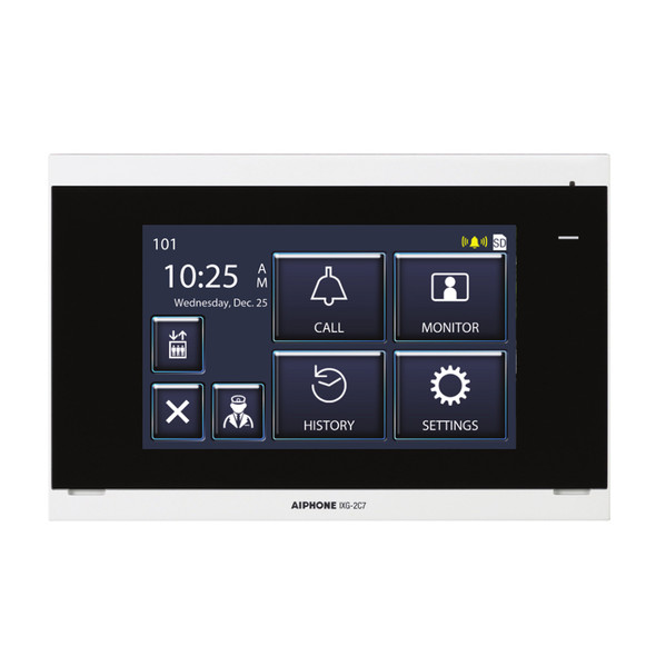 Aiphone IXG-2C7 IP Video Tenant Station with 7" Touchscreen - 1
