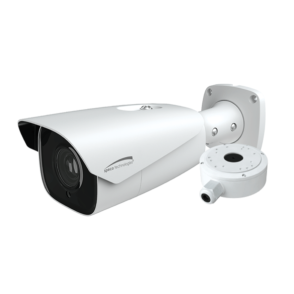 Speco O4B7M 4MP Night Vision H.265 Outdoor Bullet IP Security Camera with Advanced Analytics - 1