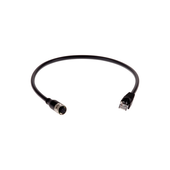 AXIS M12 D-Code (Female) to RJ45 (Male) Outdoor Ethernet Cable - 01793-001 - 1