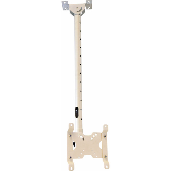 ViewZ VZ-CM308W Telescopic Ceiling Mount, 3' to 8' Length, White - 1
