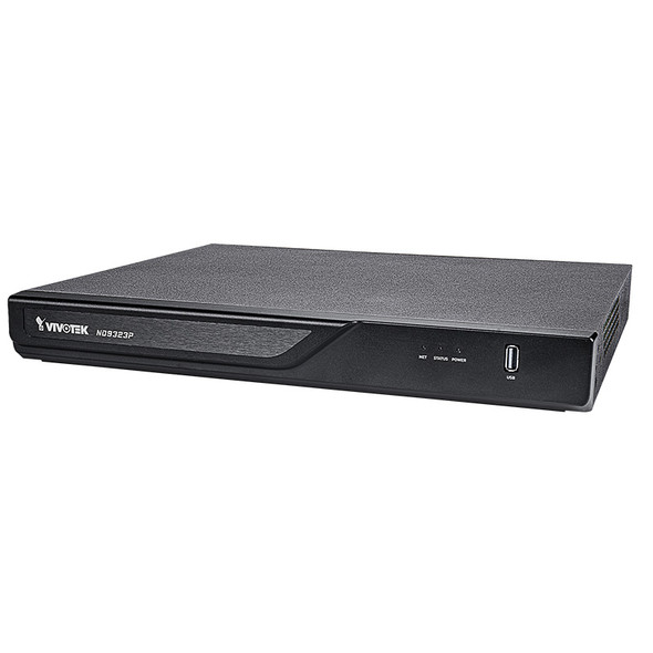 Vivotek ND9323P 8-channel Network Video Recorder, Embedded PoE, H.265, No HDD - 1