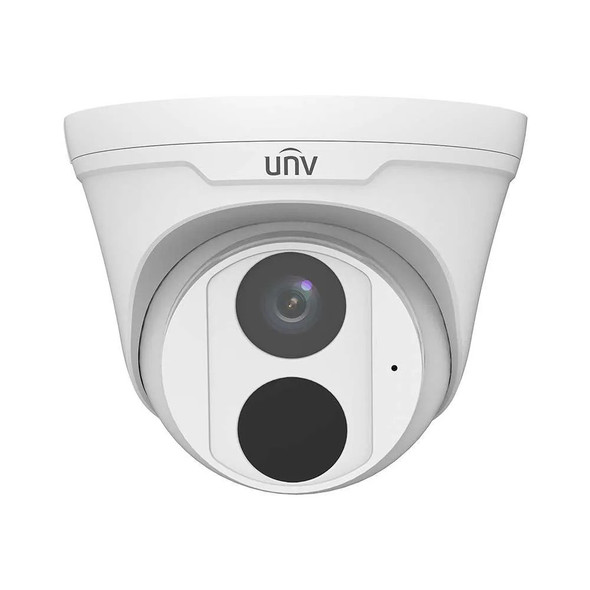 Uniview 4MP Night Vision Outdoor Turret IP Security Camera with Built-in Microphone - UN-IPC3614SR3-ADF28K-G - 1