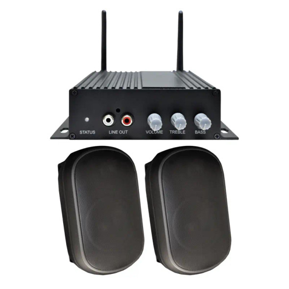 Speco AACEK1B AA1 Amp and SPCE5OB Bundle - 1