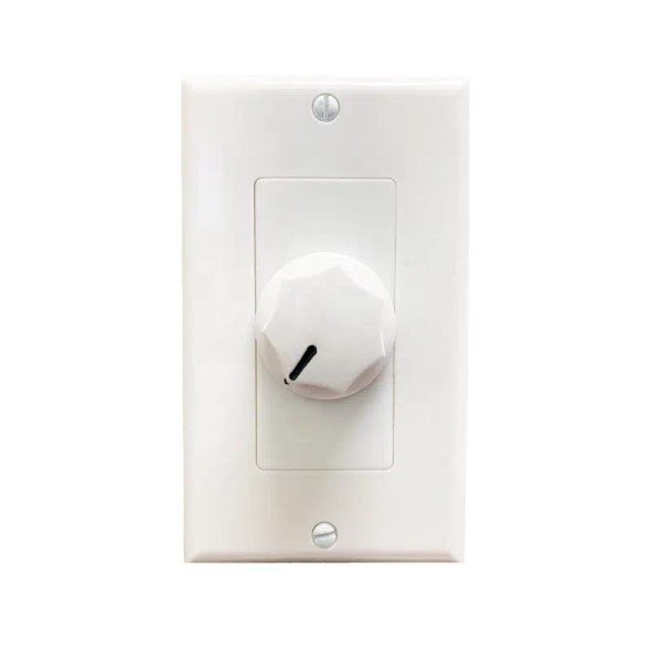 Speco WAT50DW 50W Speaker Line Attenuator, White - 1