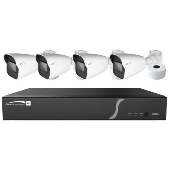 Speco ZIPK16N1 6 Channel 8MP NVR with 4TB HDD & Twelve 5MP Night