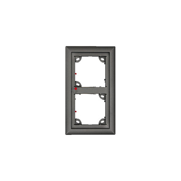 Mobotix MX-OPT-Frame-2-EXT-DG Outdoor Double Frame, Suitable for 2 modules, Dark Gray - 1