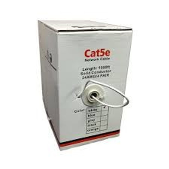 LTS LTAC2040W CAT5 Cable, 1000 ft, Pull Box, 24AWG/4Pairs, White - 1