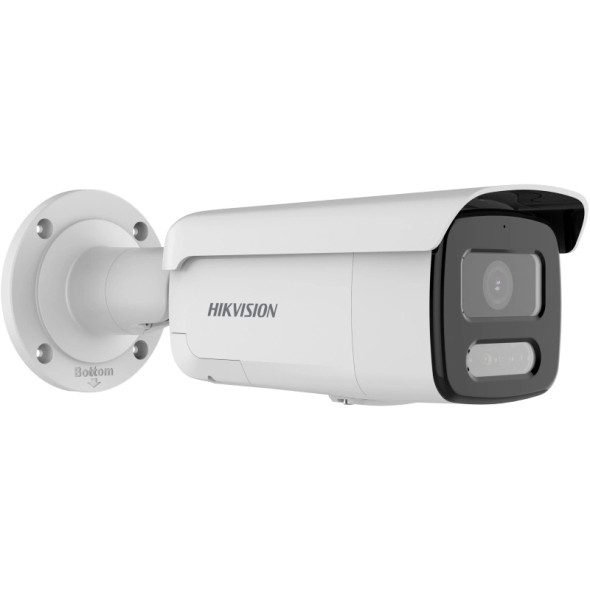 Hikvision DS-2CD2T87G2-LSU/SL 6mm 8MP 4K 24/7 Color Outdoor Bullet IP Security Camera with Strobe Light and Audio Alarm