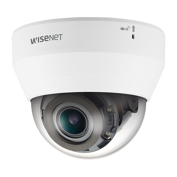 Samsung Hanwha QND-7082R 4MP Night Vision Dome IP Security Camera with Built-in Mic, 3.1x Optical Zoom - 1