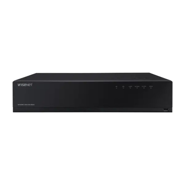 Samsung Hanwha WRN-1610S-18TB 16 Channel 2U Rack Network Video Recorder with Built-in PoE+ Ports, 18TB Storage