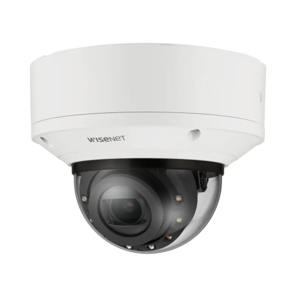 Samsung Hanwha XND-8093RV 6MP Night Vision Indoor Dome IP Security Camera with AI, 10.9~29mm Motorized Lens - 1