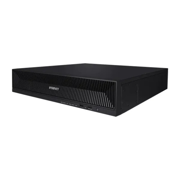 Samsung Hanwha XRN-1620SB1-12TB 16 Channel 4K 140Mbps Network Video Recorder with Built-in PoE+ Ports, 12TB Storage - 1