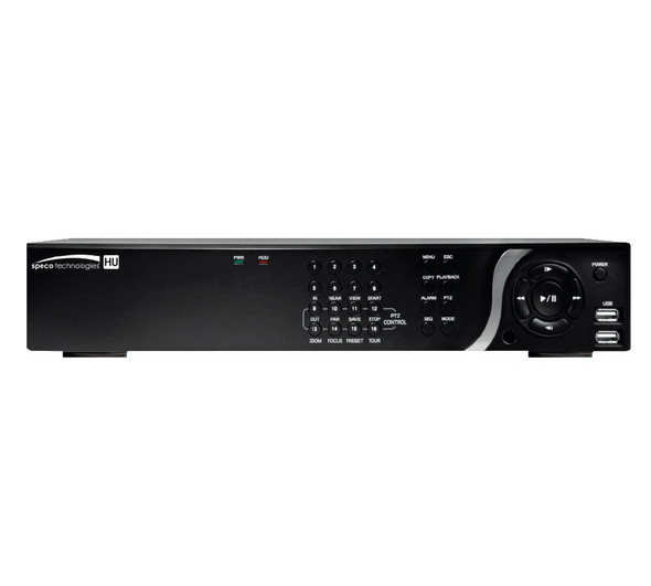 Speco D16HU4TB 16 Channel 4K IP/HDTVI Hybrid Video Recorder, 4TB Storage