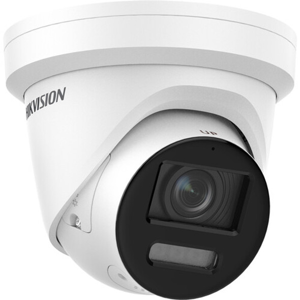 Hikvision DS-2CD2387G2-LSU/SL 4MM 8MP 4K Full Color Outdoor IP Security Camera with Built-in Microphone, Audio Alarm and Strobe Light, 4mm Fixed Lens, Performance Series - 1