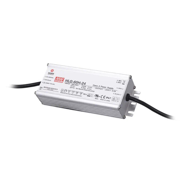 Vivotek HLG-60H-24 Single Output Switching Power Supply, 60W - 1 Vivotek HLG-60H-24 Single Output Switching Power Supply, 60W - 1