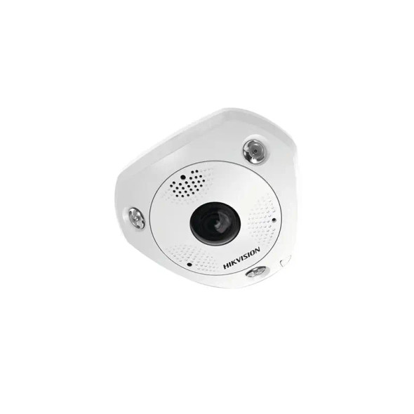 Hikvision DS-2CD63C5G0-IVS 12MP 4K Outdoor Night Vision Fisheye IP Security Camera with 1.29mm Fixed Lens - 1