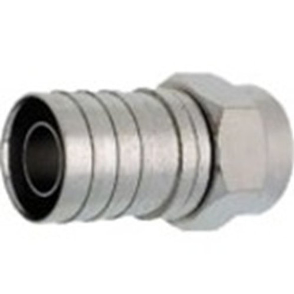 W Box 0E-FH6TP F Connector Crimp Plug RG6 50 Ohms, 10-Pack