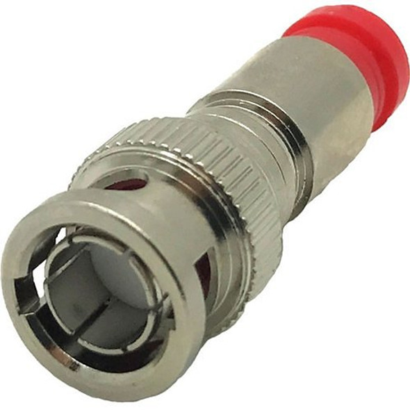 W Box 0E-BNCCOMH75 Male BNC Plug Compression RG59 PVC, 20 AWG, 75 Ohms, 10-Pack