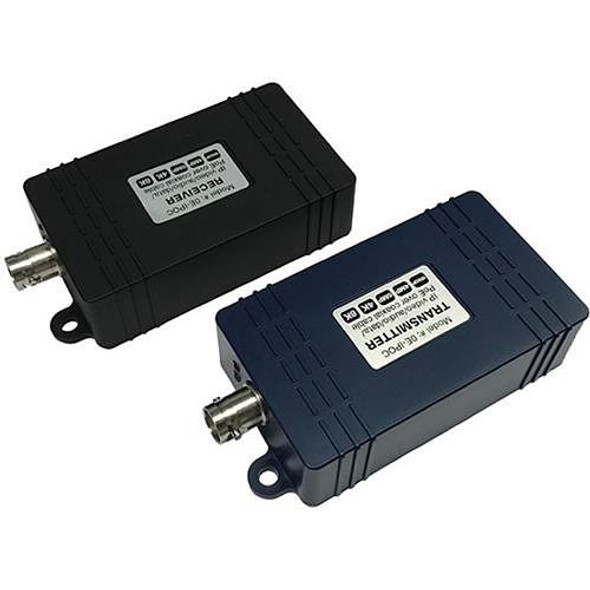 W Box 0E-IPOC IP Over Coax Transmission Set, IP Video, Audio, Data, PoE, 3000' Maximum Distance, Replaces PALUNII