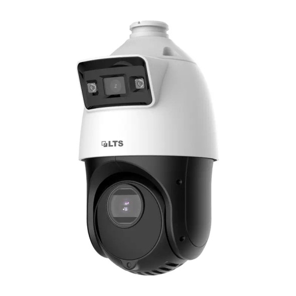 LTS LTPTZIP4C44W-X25IR 4 MP IR and White-Light Outdoor Multi-sensor IP Security Camera, Dual Lens, 25x Optical Zoom - 1