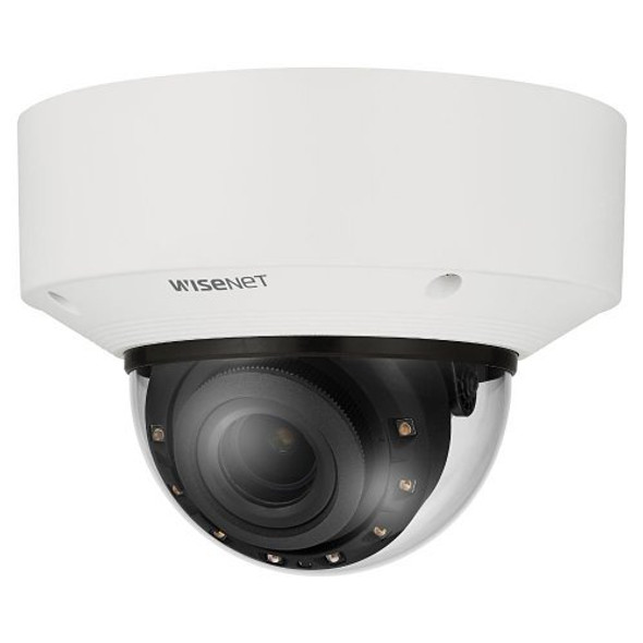 Samsung Hanwha XNV-C9083R/KEX X Series 4K Outdoor Night Vision Vandal Dome IP Security Camera, 4.4 - 9.3mm Lens, White, TAA Compliant