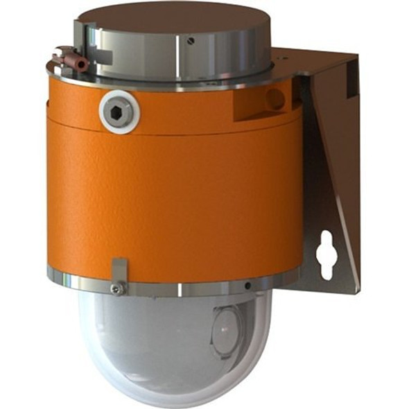 Samsung Hanwha TNP-X6322EPT3-Z T-Series 2MP Explosion-Proof PTZ Dome Camera, 4.44-142.6mm Varifocal Lens. Orange