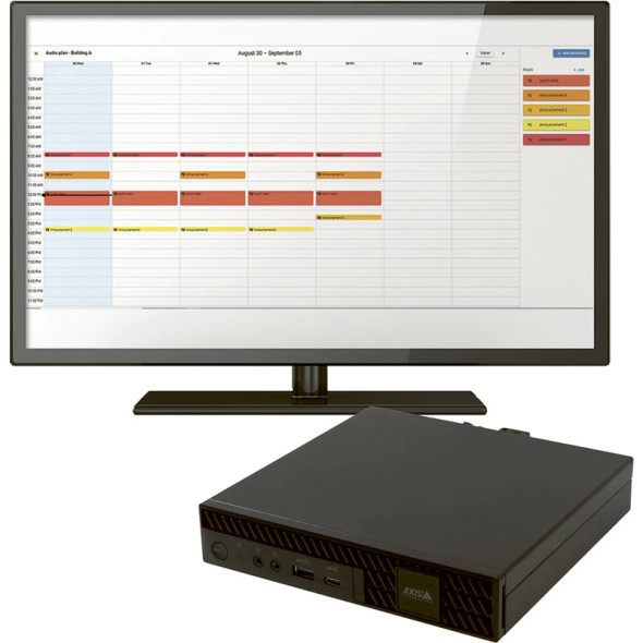 AXIS Audio Manager Pro C7050 Mk III Audio management software pre-installed on a Windows 10 appliance, 02723-004 - 1