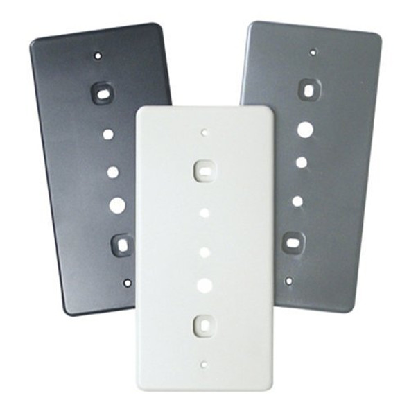 Honeywell OAMAP30 Single Gang Adapter Plate, 3-Set, Black, Charcoal and Grey