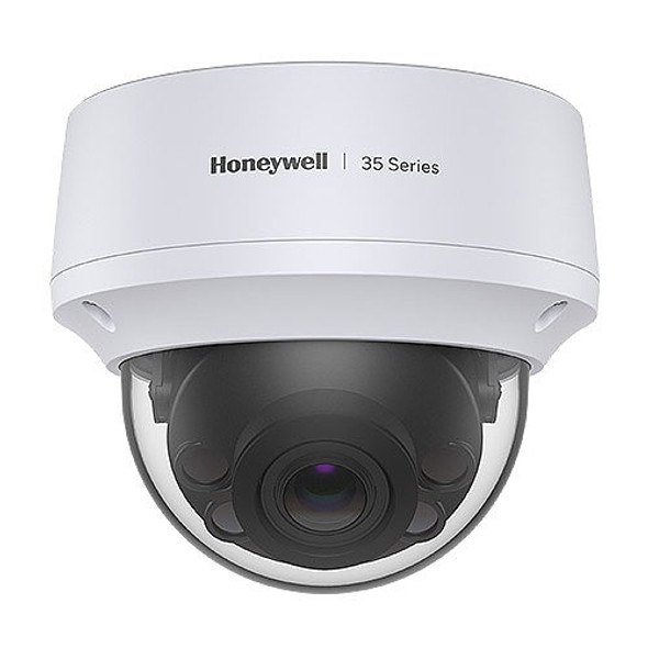 Honeywell HC35W45R2 35 Series 5MP IR MFZ Dome IP Security Camera, 2.7-13.5mm Lens, White